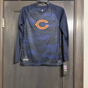 NFL Chicago Bears‎ NWT Boys performance Long Sleeve Tee Size Large